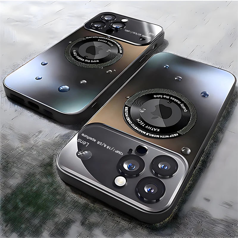 For Magsafe Matte Magnetic Wireless Charge Case for Iphone 15 14 13 12 11 Pro Max plus Camera Lens Protective Shockproof Cover